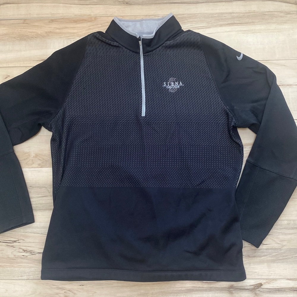 Nike Golf Mens L Black Pullover. Tour Performance. Thermal Fit. fleece.